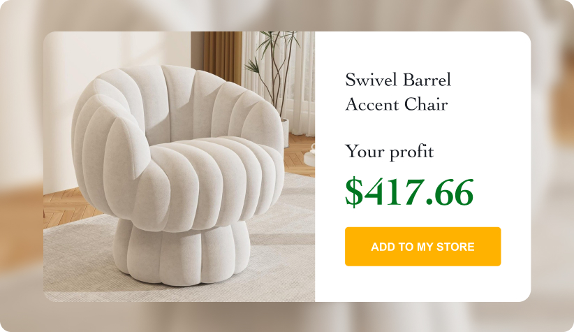 Swivel Barrel Accent Chair