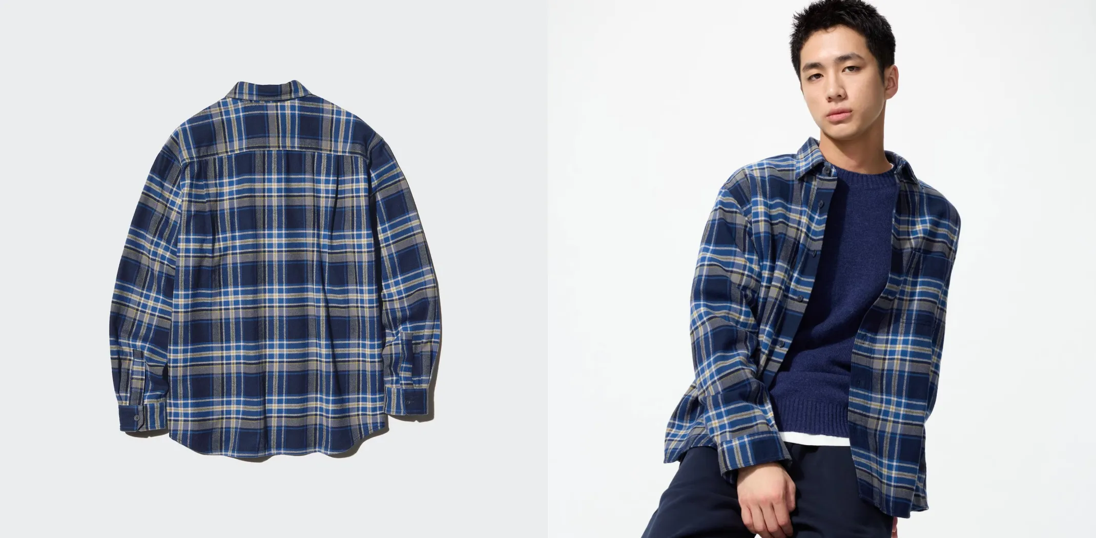 Clothing from Uniqlo for an article on the best men's clothing brands