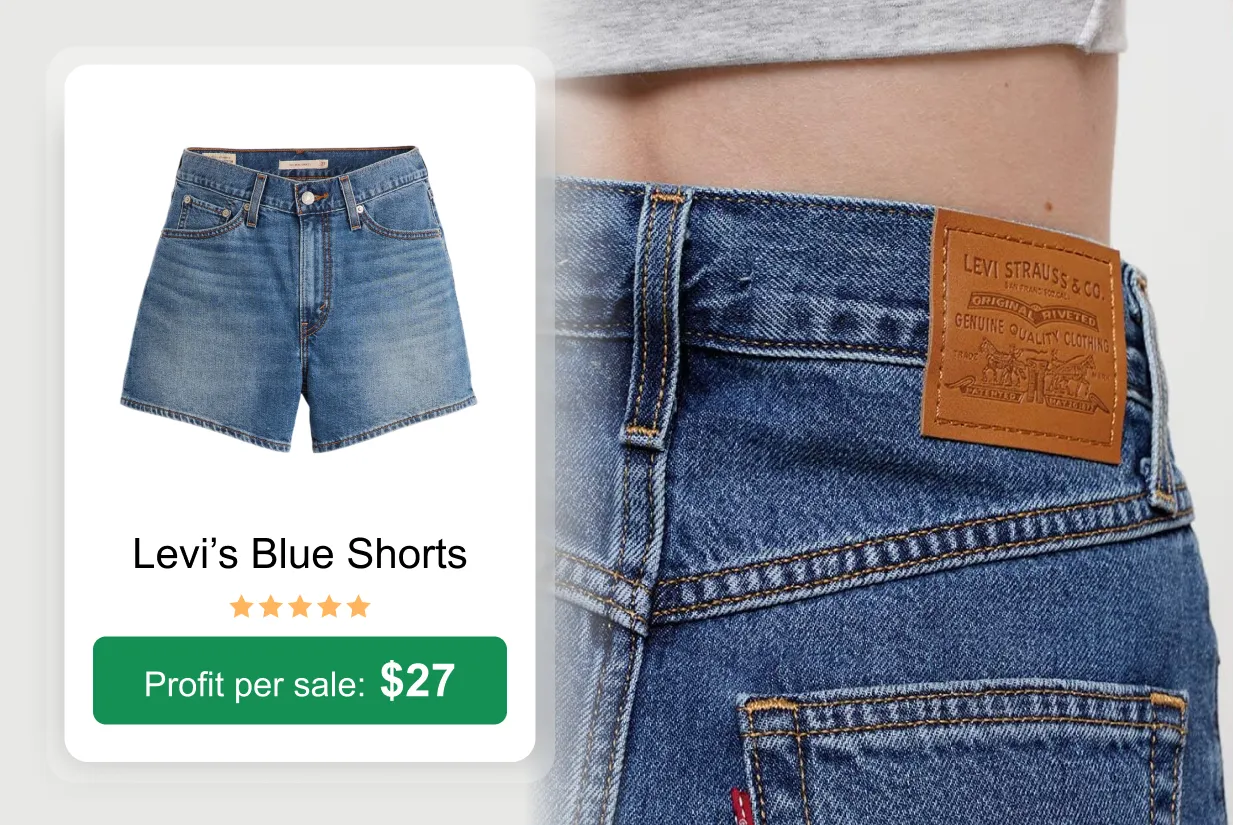 Levi&rsquo;s Blue Shorts