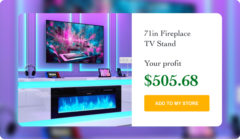 71in Fireplace TV Stand
