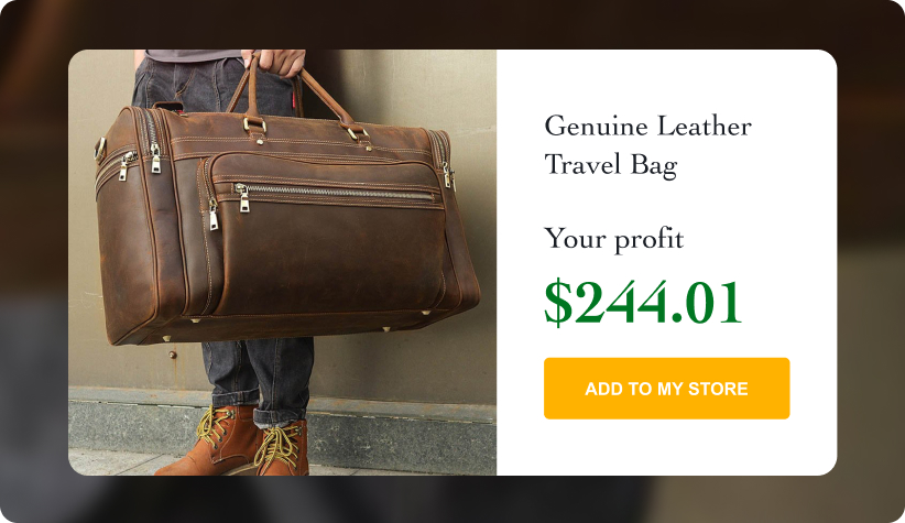 Genuine Leather Travel Bag