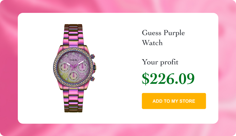 Guess Purple Watch