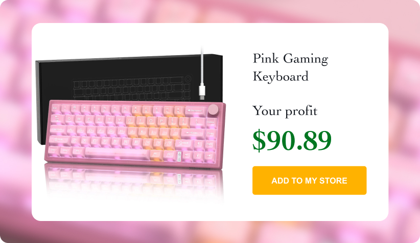 Pink Gaming Keyboard