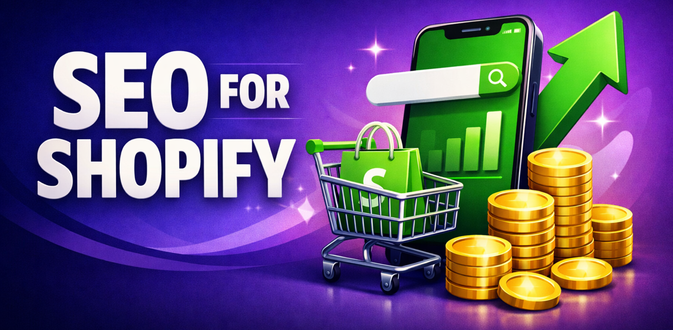 Featured image for the article about seo for shopify.