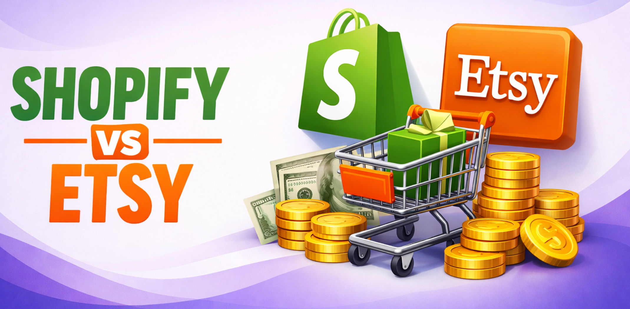 Featured image for the article about shopify vs etsy.