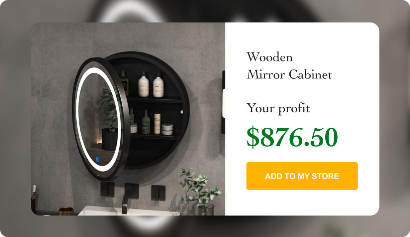 Wooden Mirror Cabinet
