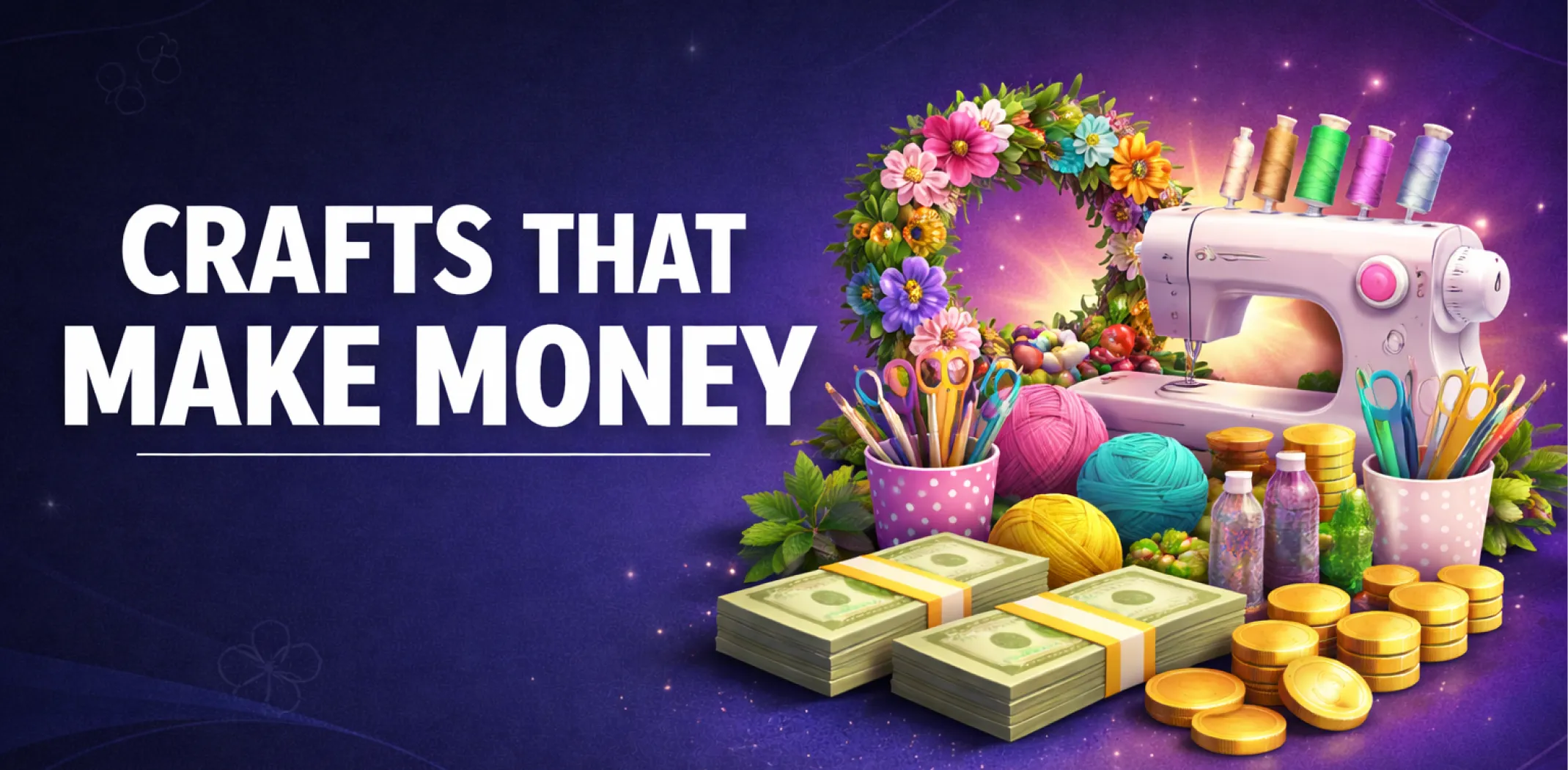 Featured image for an article on crafts that make money