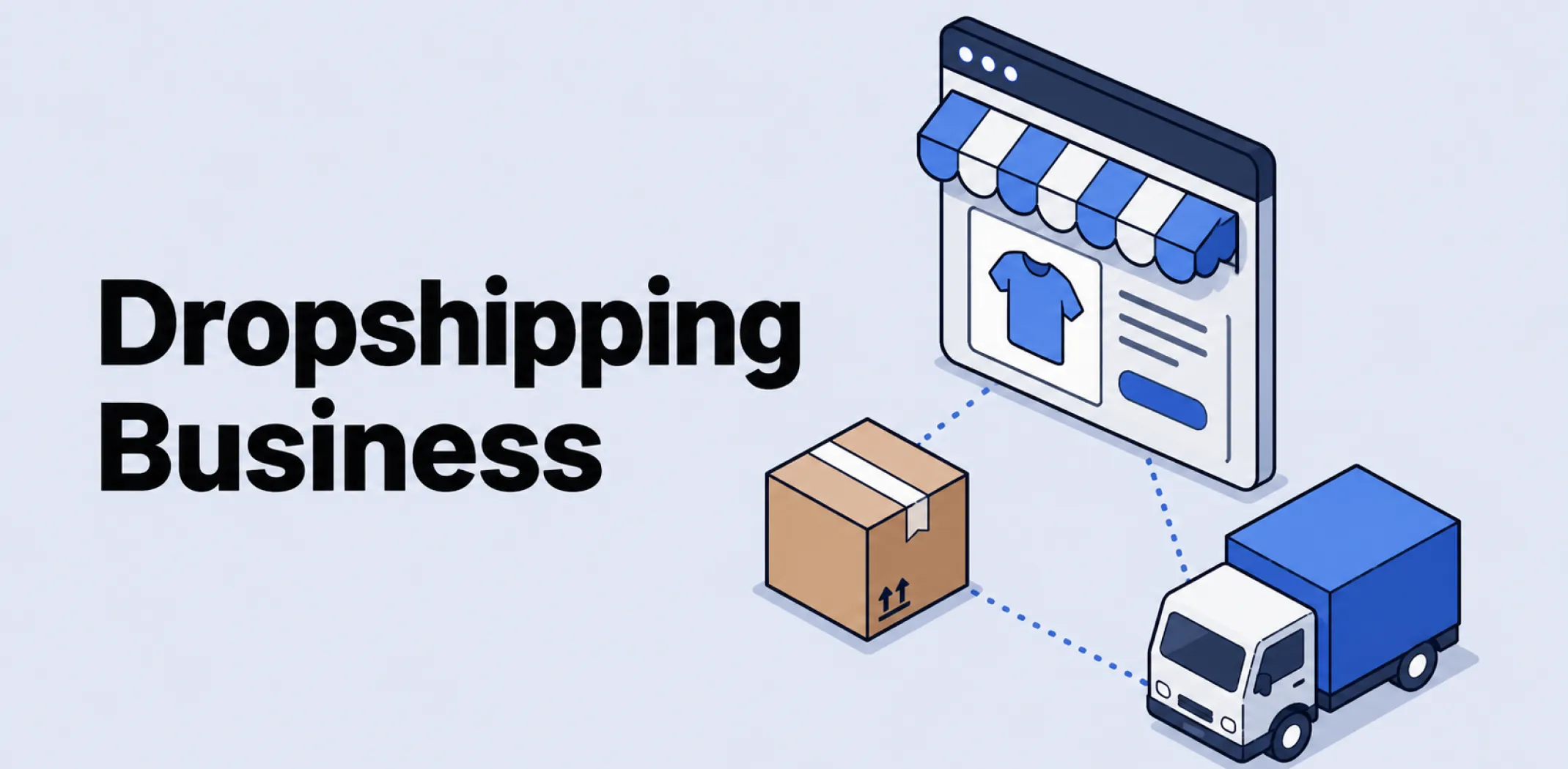 Featured image for an article on dropshipping business