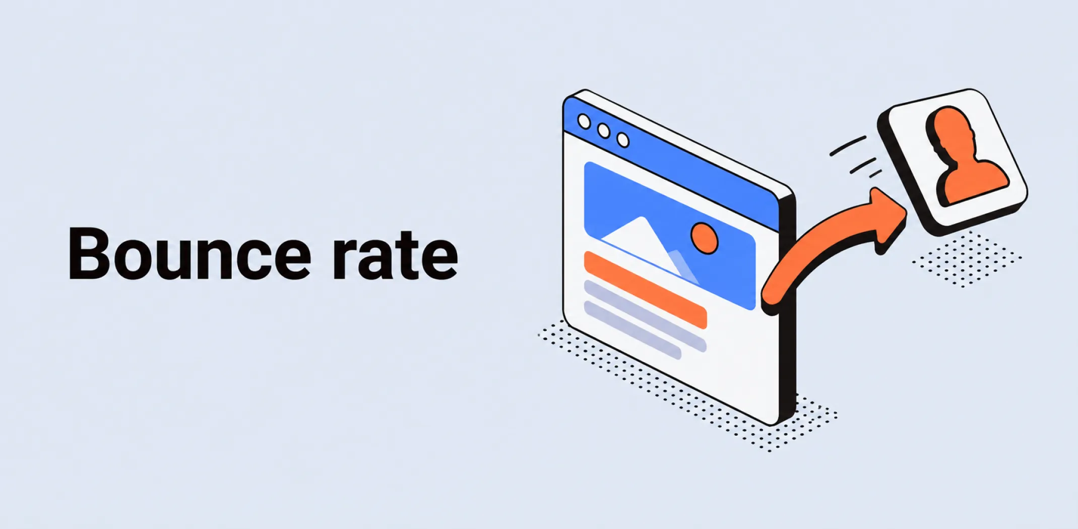 Featured image for an article about a bounce rate
