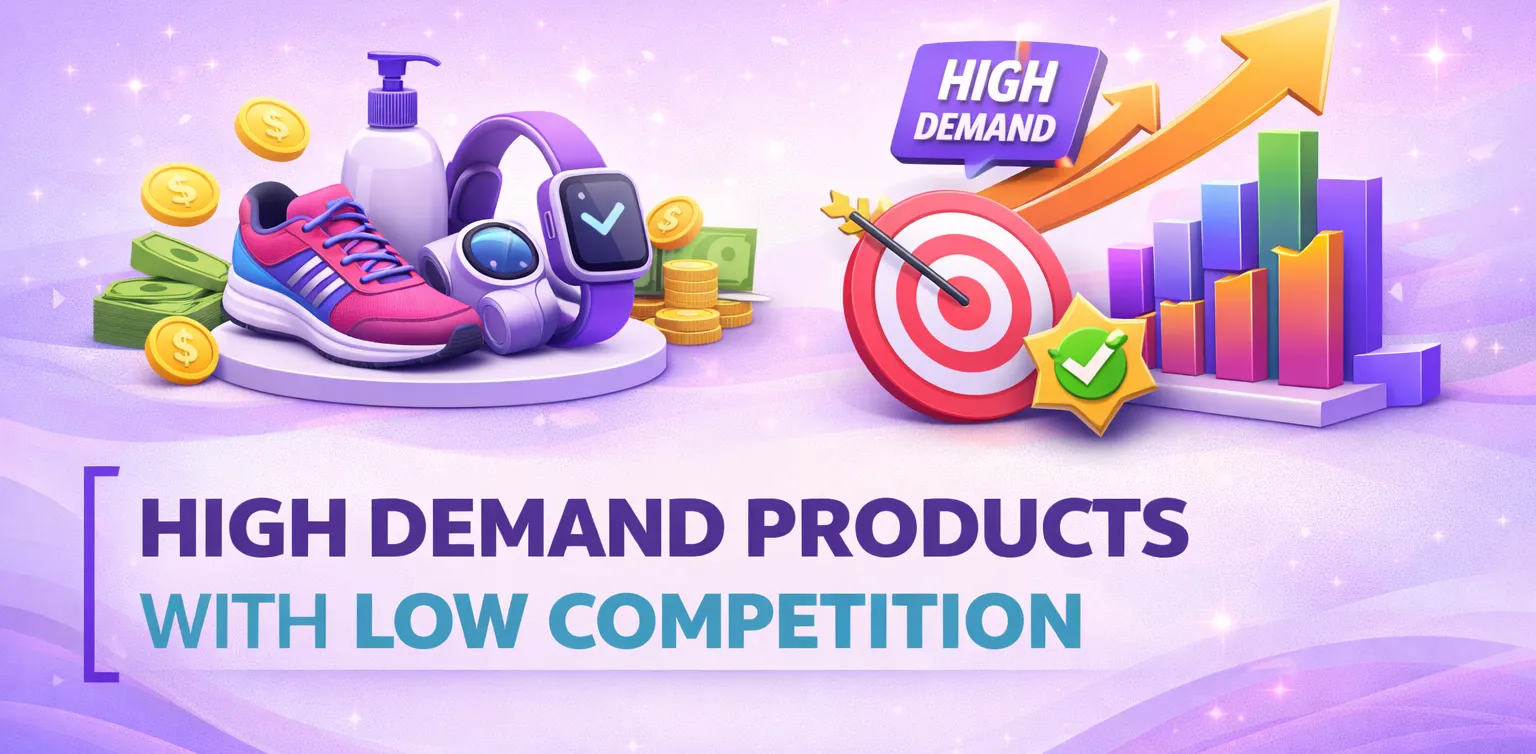 Main and featured image for an article on high demand products with low competition