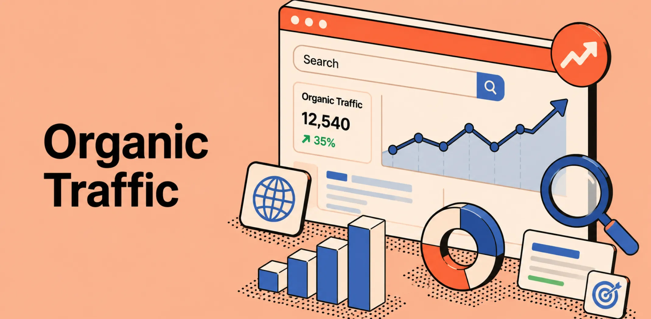 Featured image for an article about organic traffic