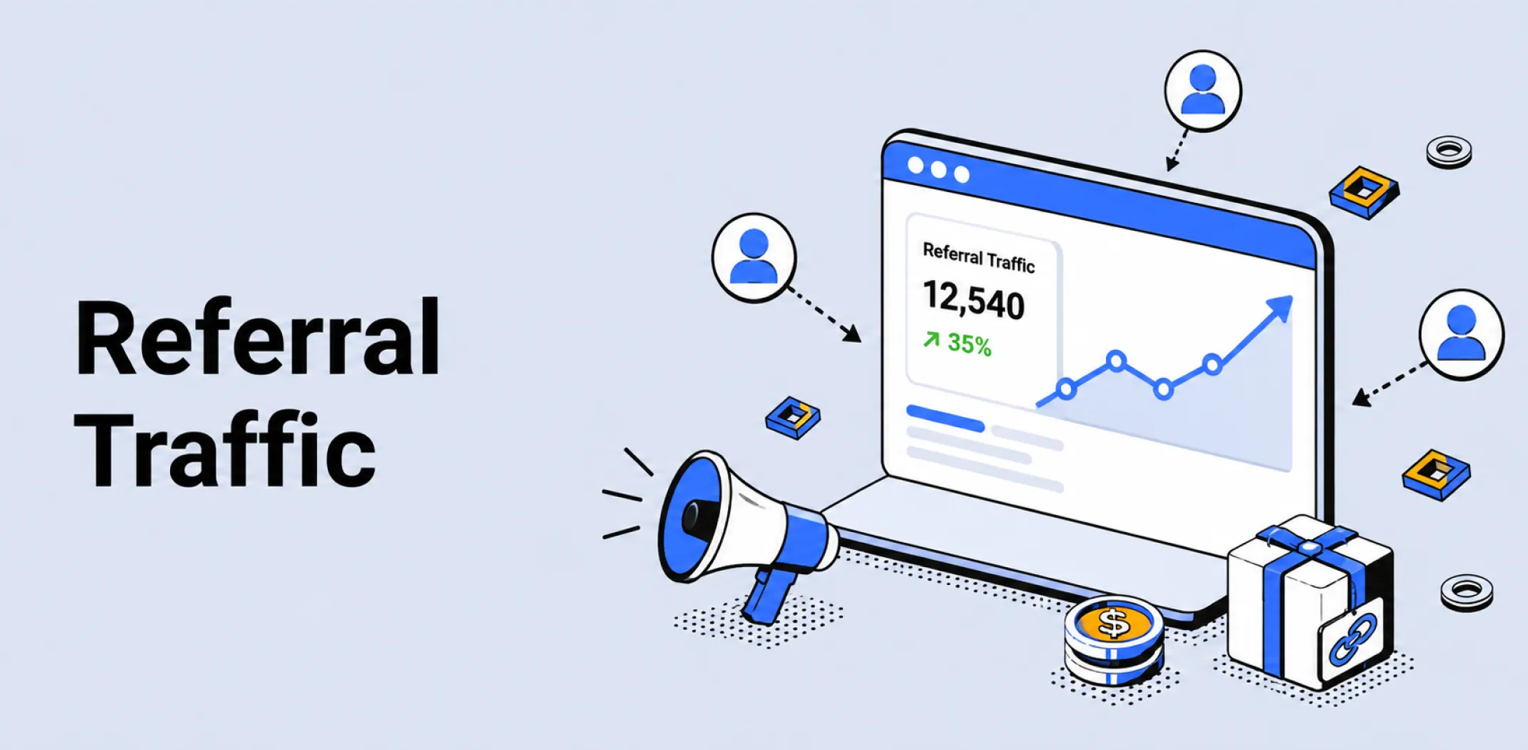 Featured image for an article about referral traffic
