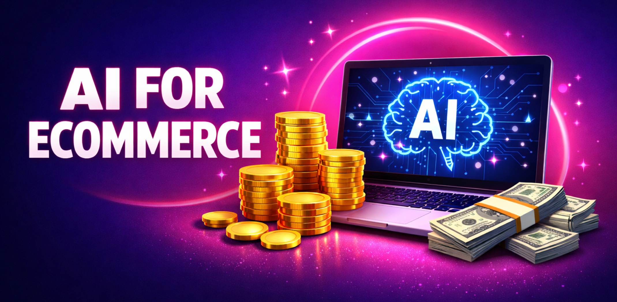 Featured image for the article about ai for ecommerce.
