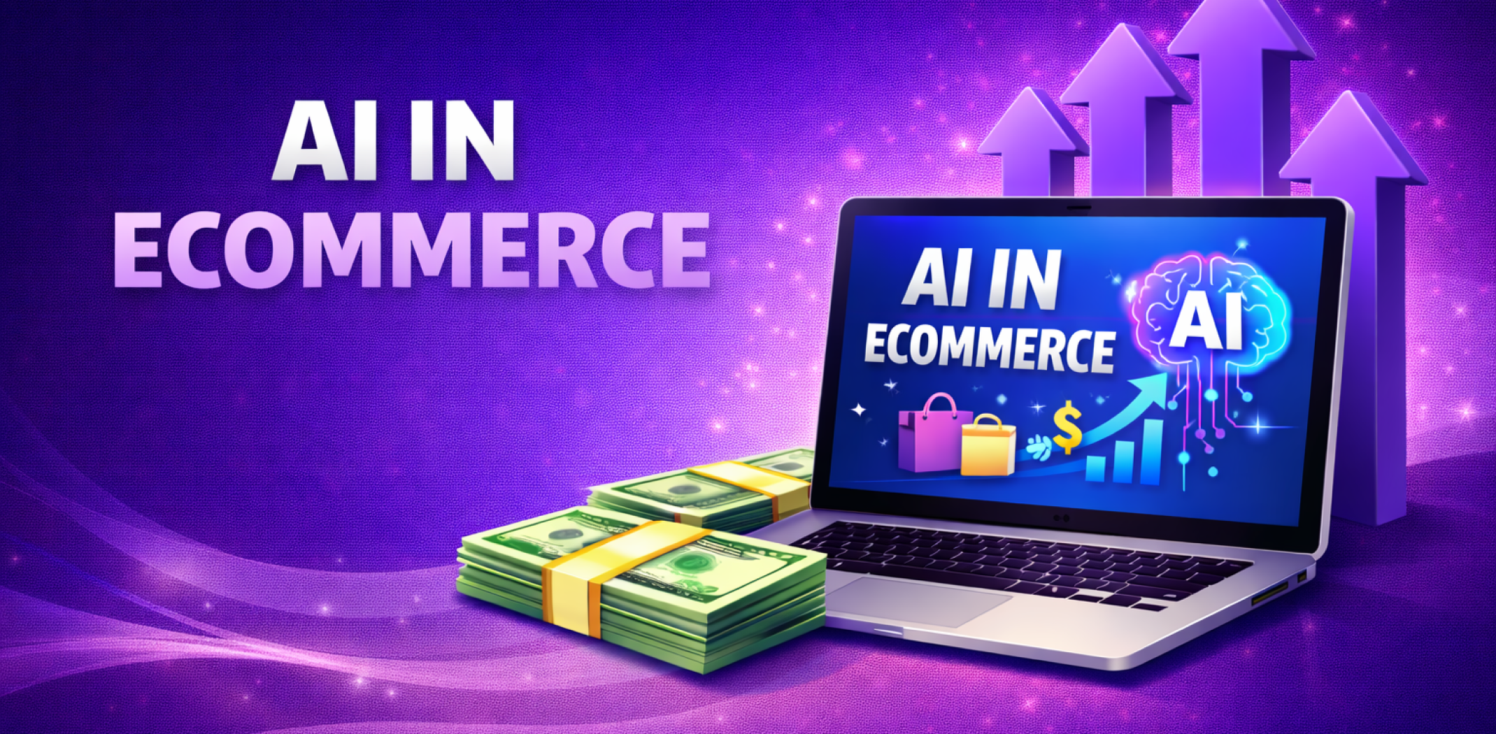 Featured image for the article about ai in ecommerce.