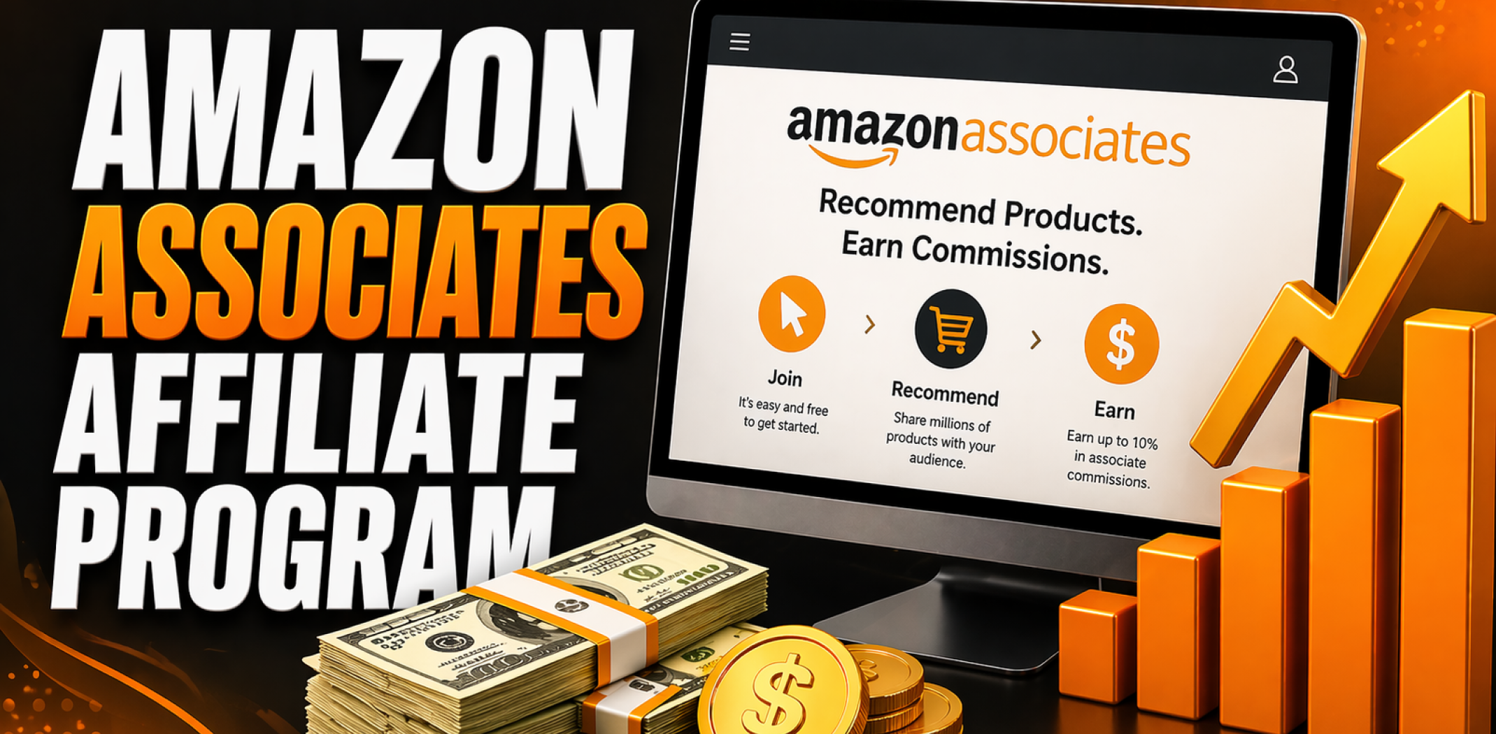 Featured image for the article about amazon associates affiliate program.