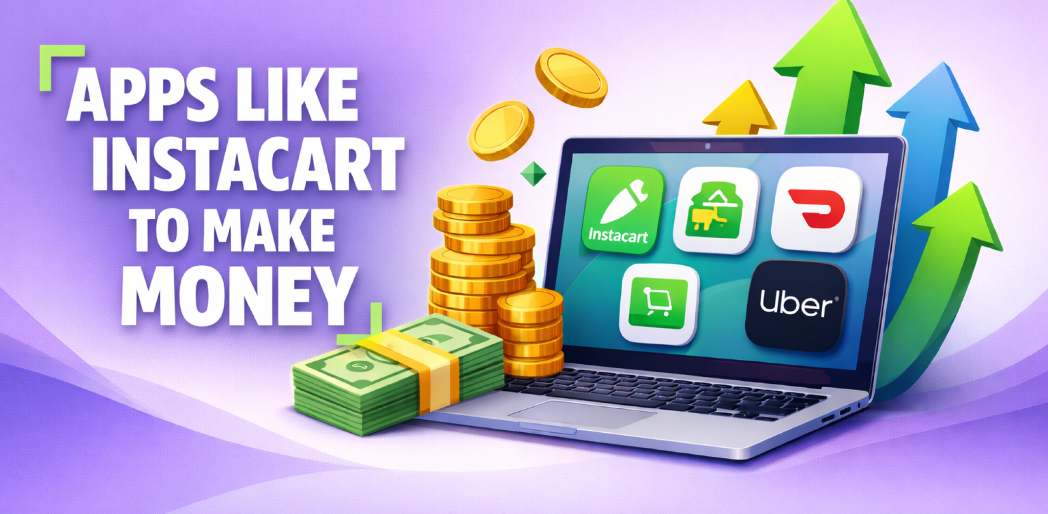 Featured image for the article about apps like instacart to make money.