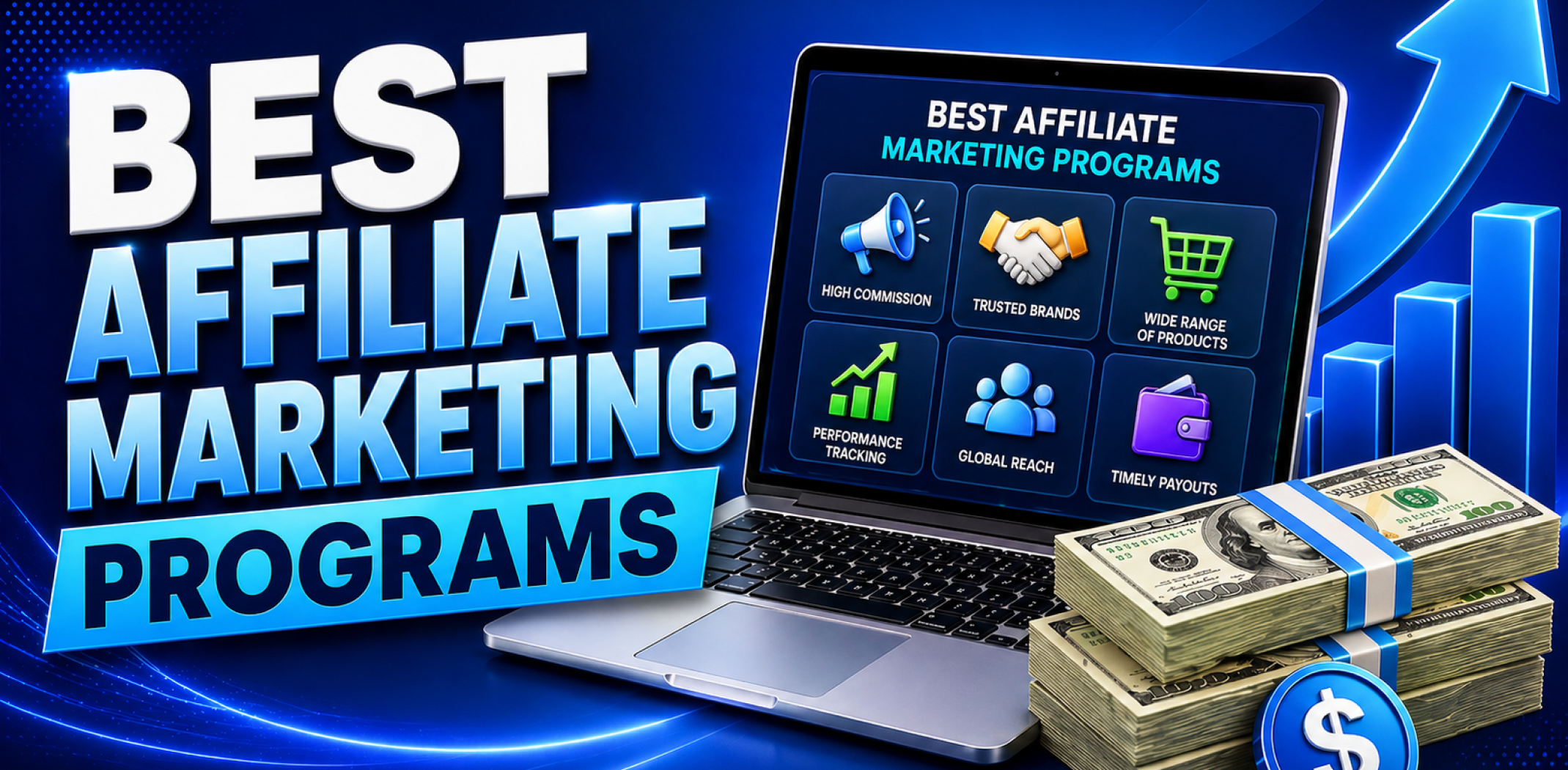 Featured image for the article about the best affiliate marketing programs.