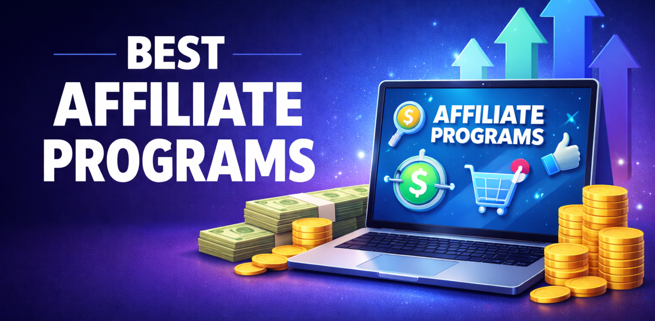 Featured image for the article about best affiliate programs.