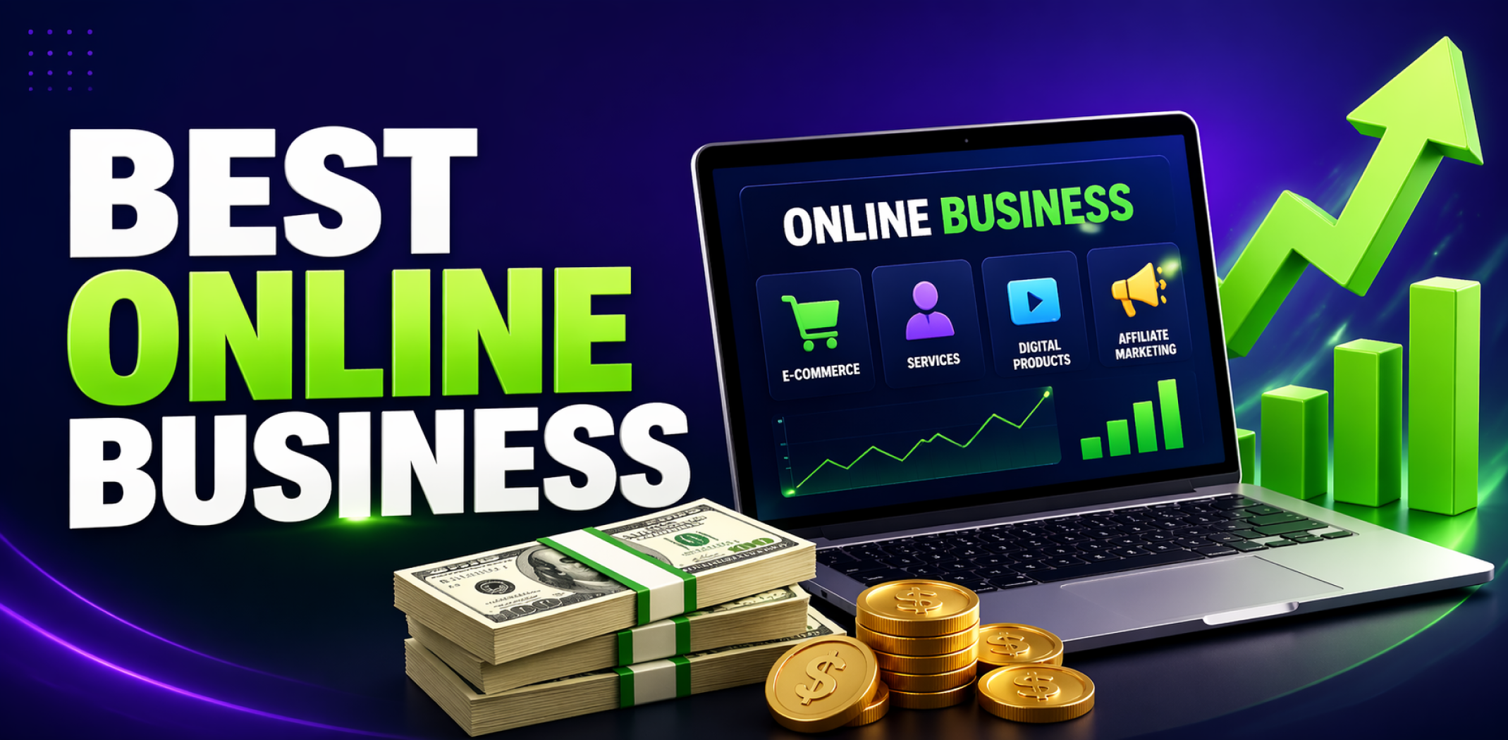 Featured image for the article about best online business.
