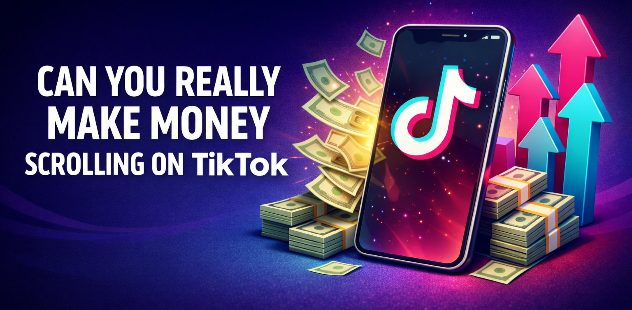 Featured image for the article about can you really make money scrolling on tiktok.