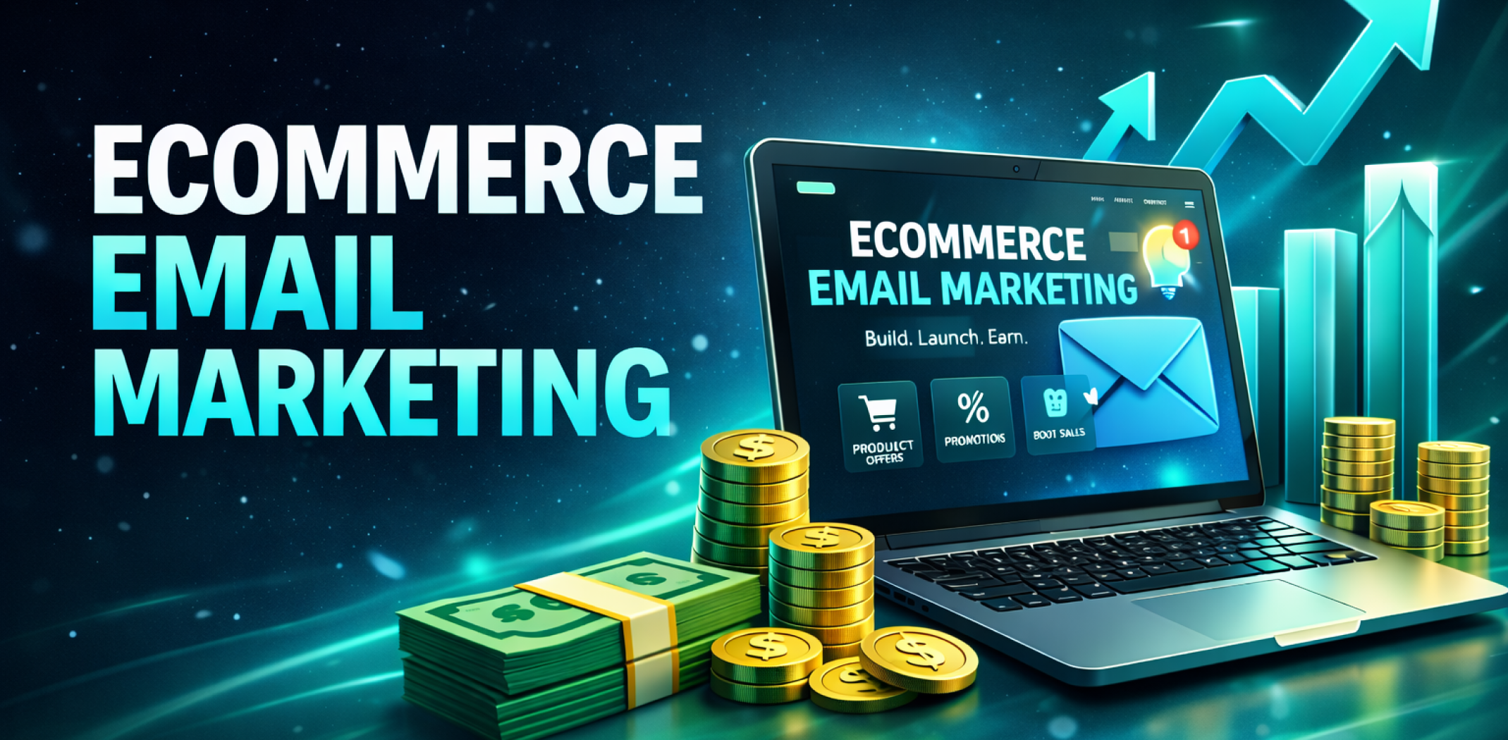 Featured image for the article about ecommerce email marketing.
