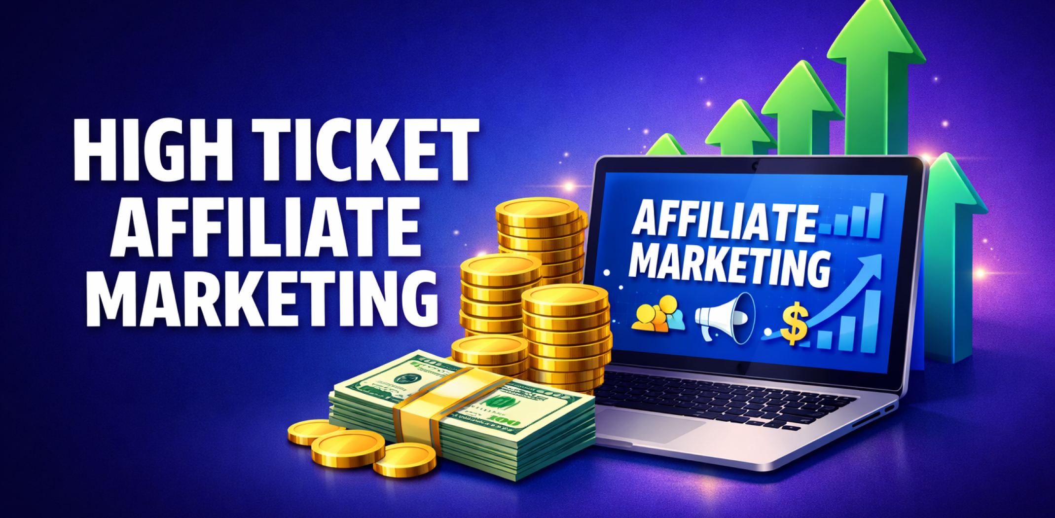 Featured image for the article about high ticket affiliate marketing.