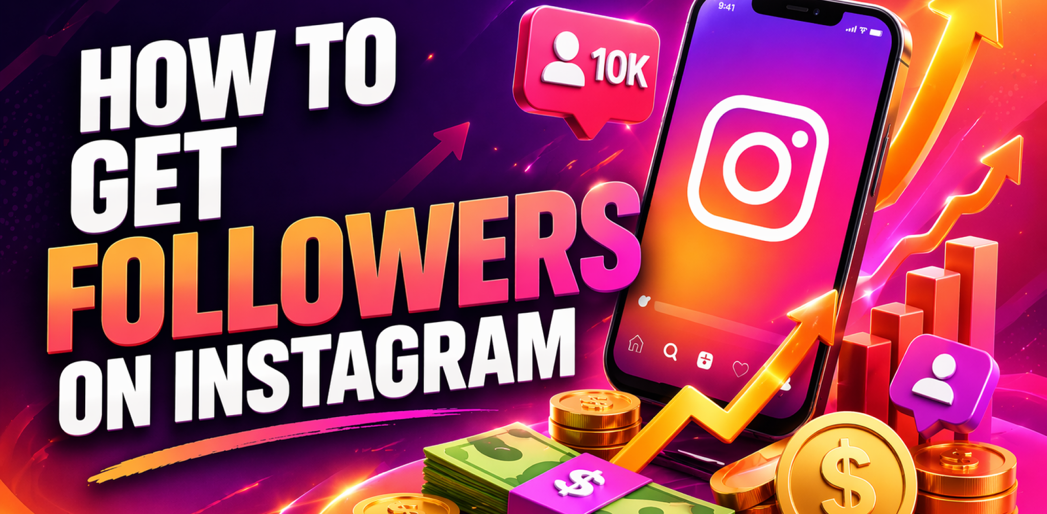 Featured image for the article about how to get followers on instagram.
