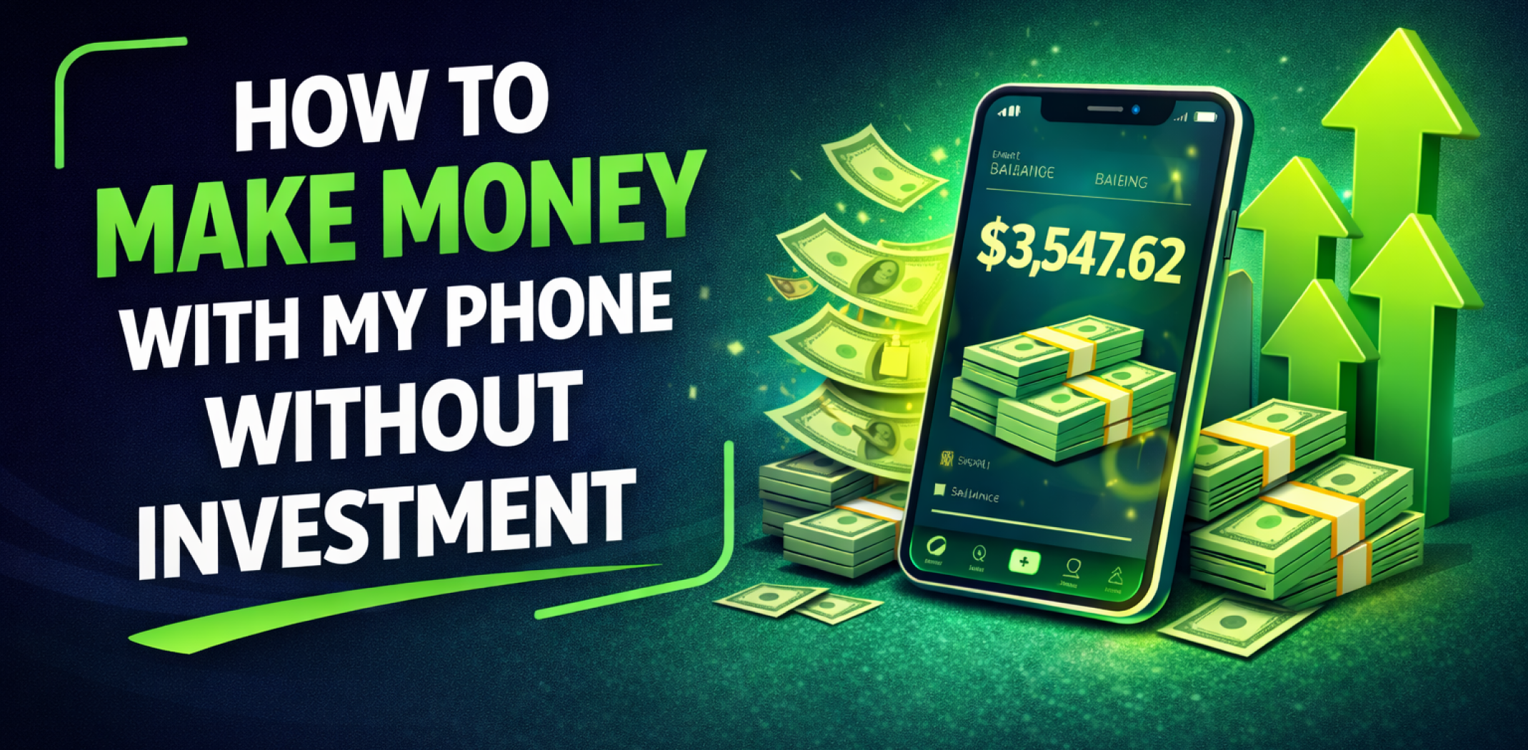 Featured image for the article about how to make money with my phone without investment.