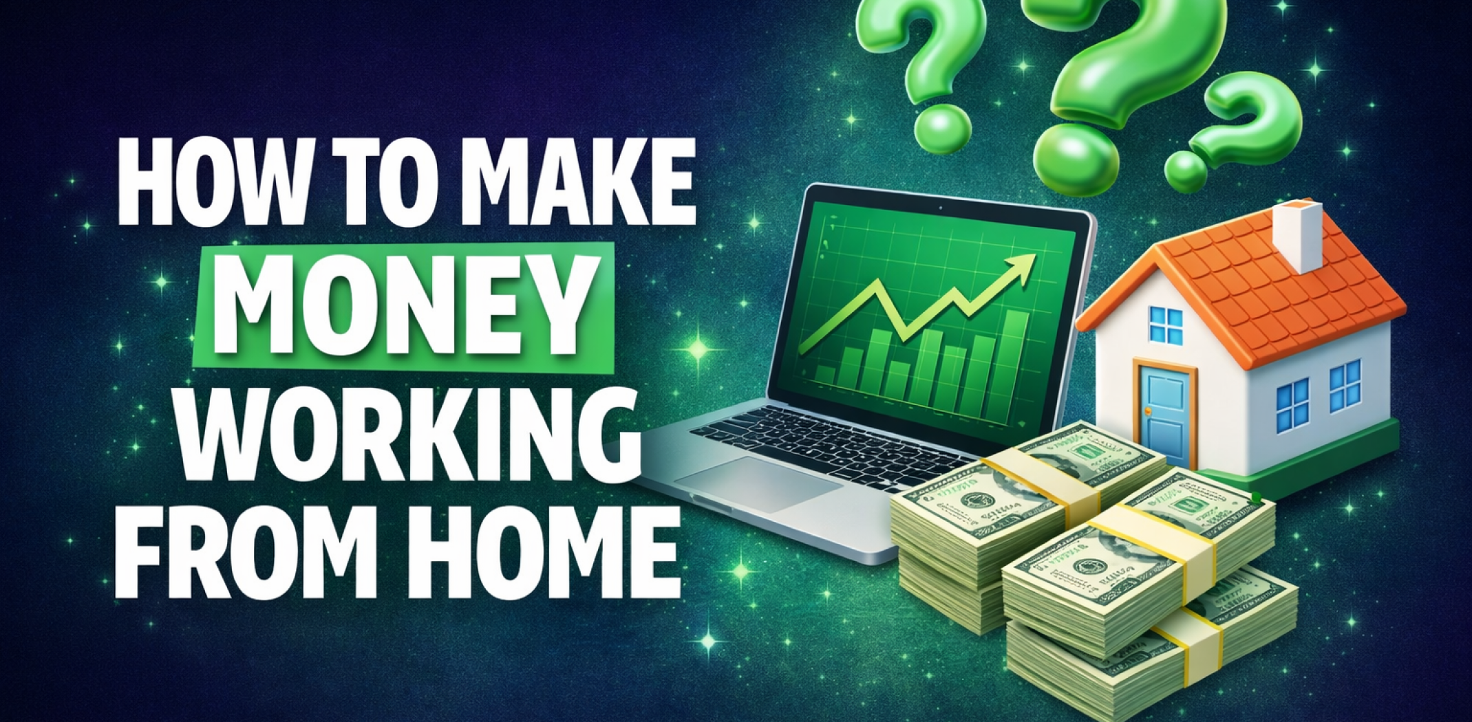 Featured image for the article about how to make money working from home.