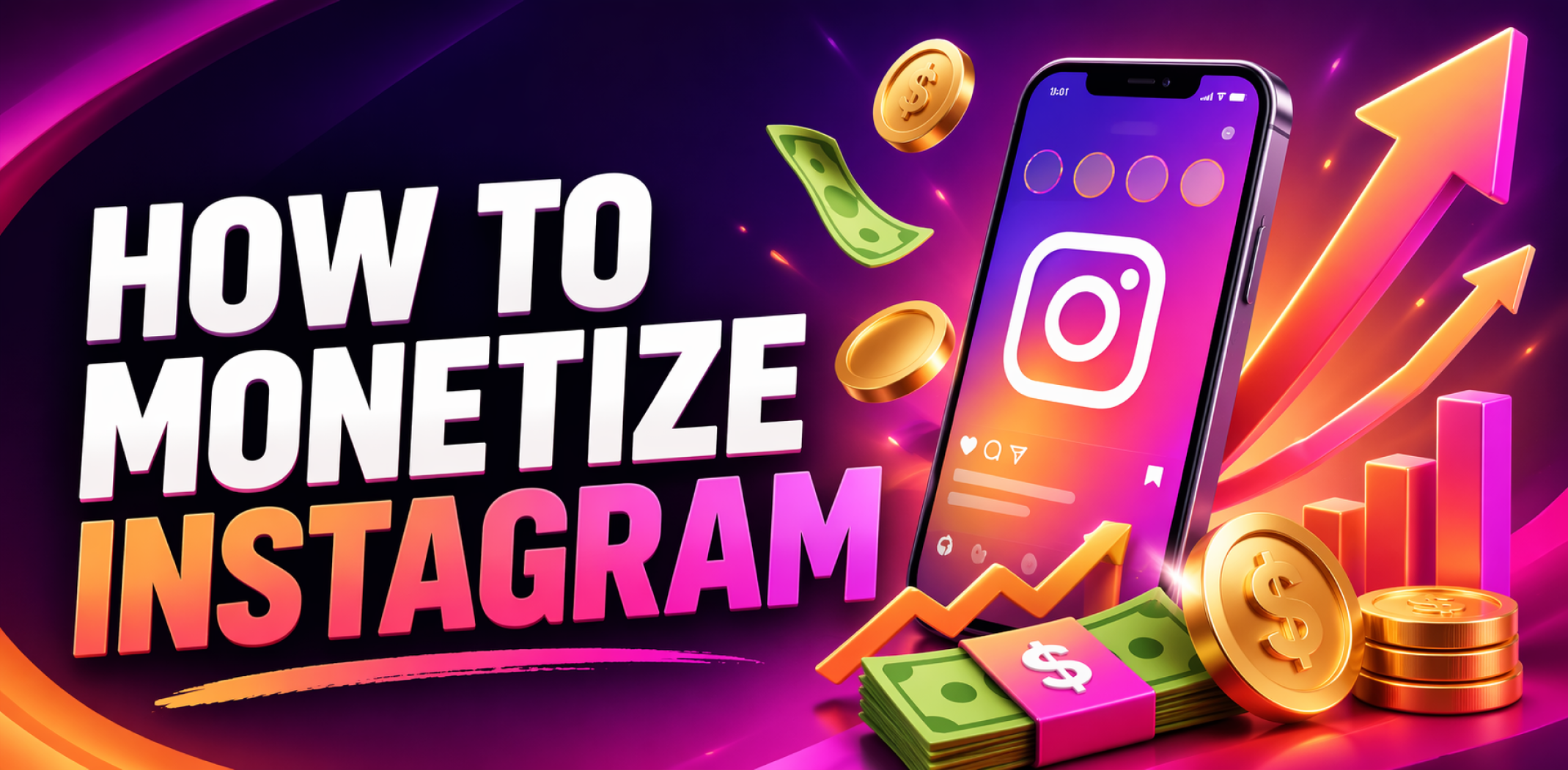 Featured image for the article about how to monetize instagram.