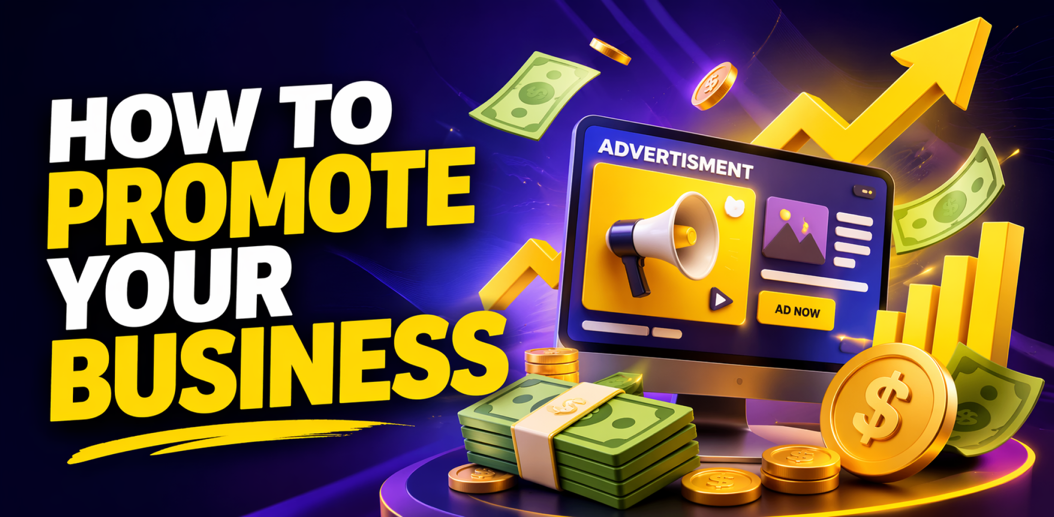 Featured image for the article about how to promote your business.