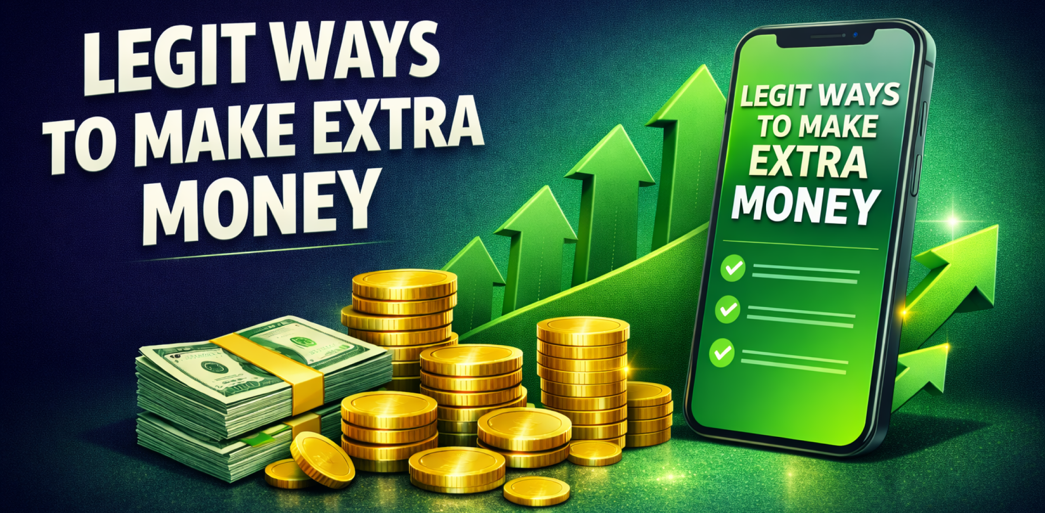 Featured image for the article about legit ways to make extra money.