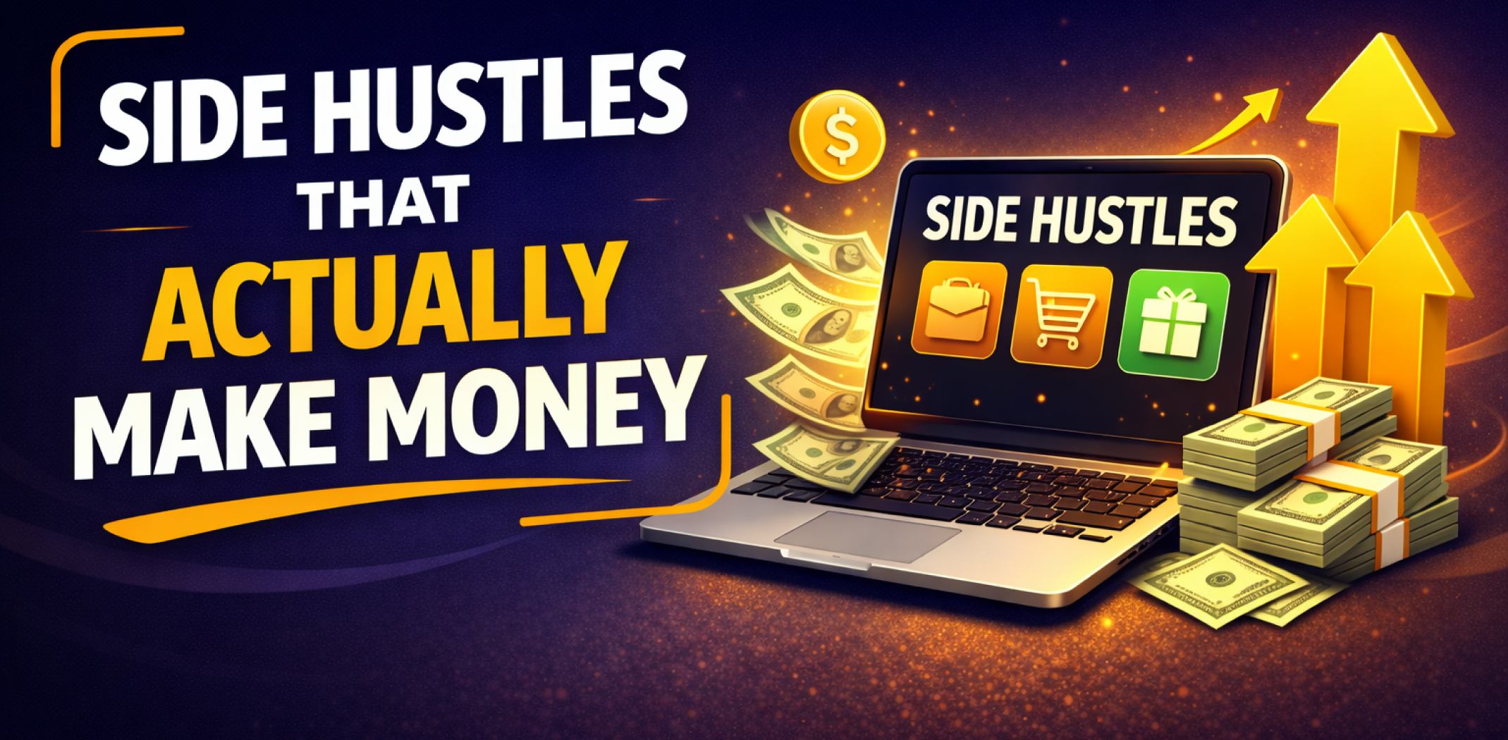 Featured image for the article about side hustles that actually make money.