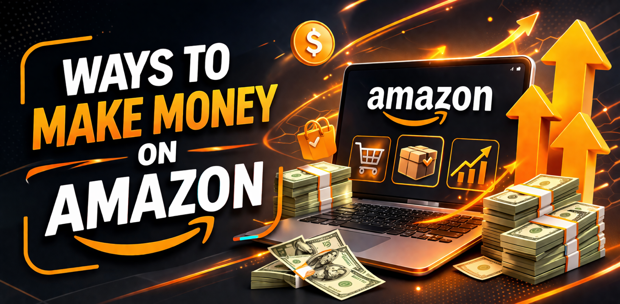 Featured image for the article about ways to make money on amazon.