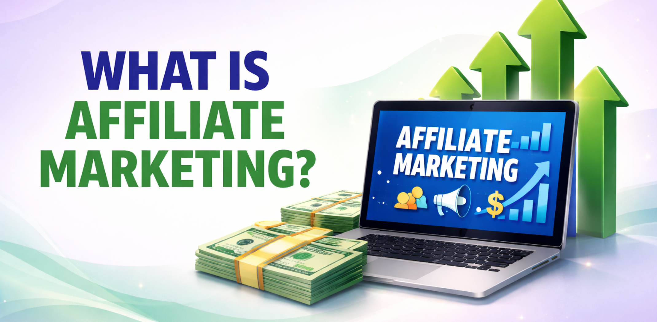 Featured image for the article about what is affiliate marketing.