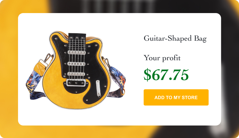 Guitar-Shaped Bag