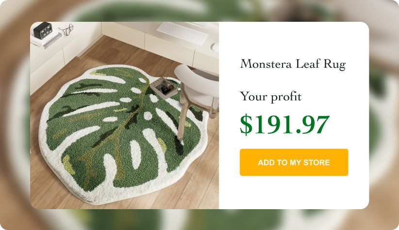 Monstera Leaf Rug