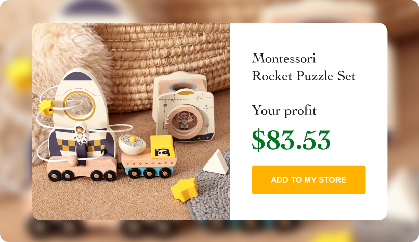 Montessori Rocket Puzzle Set