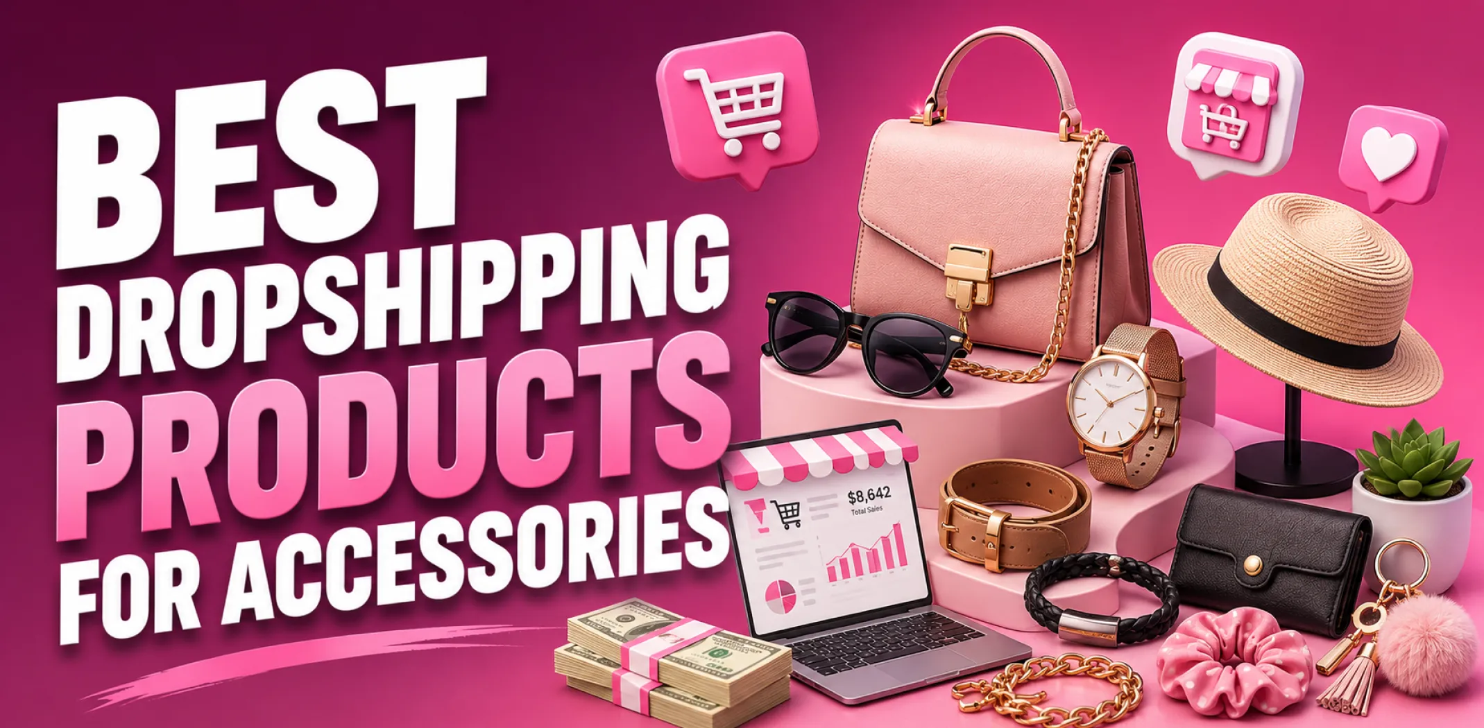 Featured image for an article about the best dropshipping products for accessories