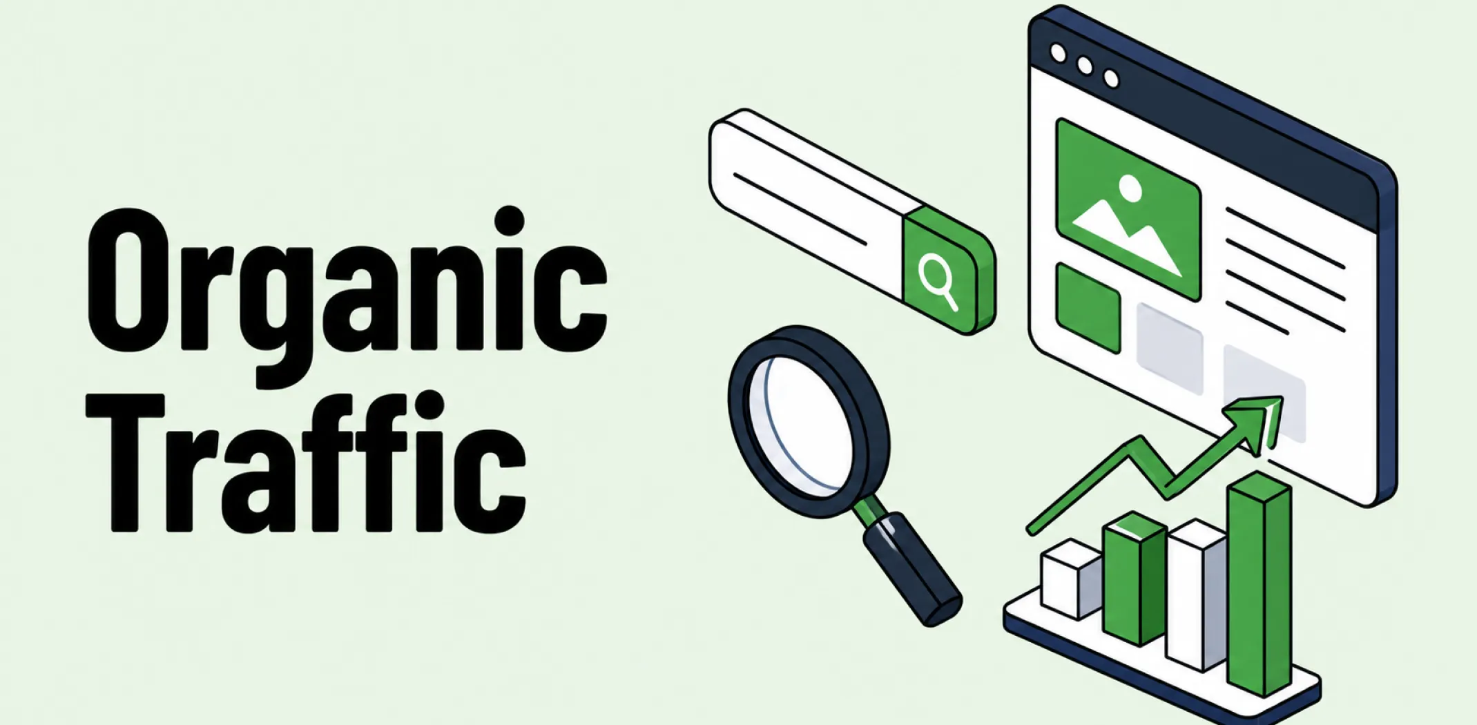 Featured image for an article about organic traffic