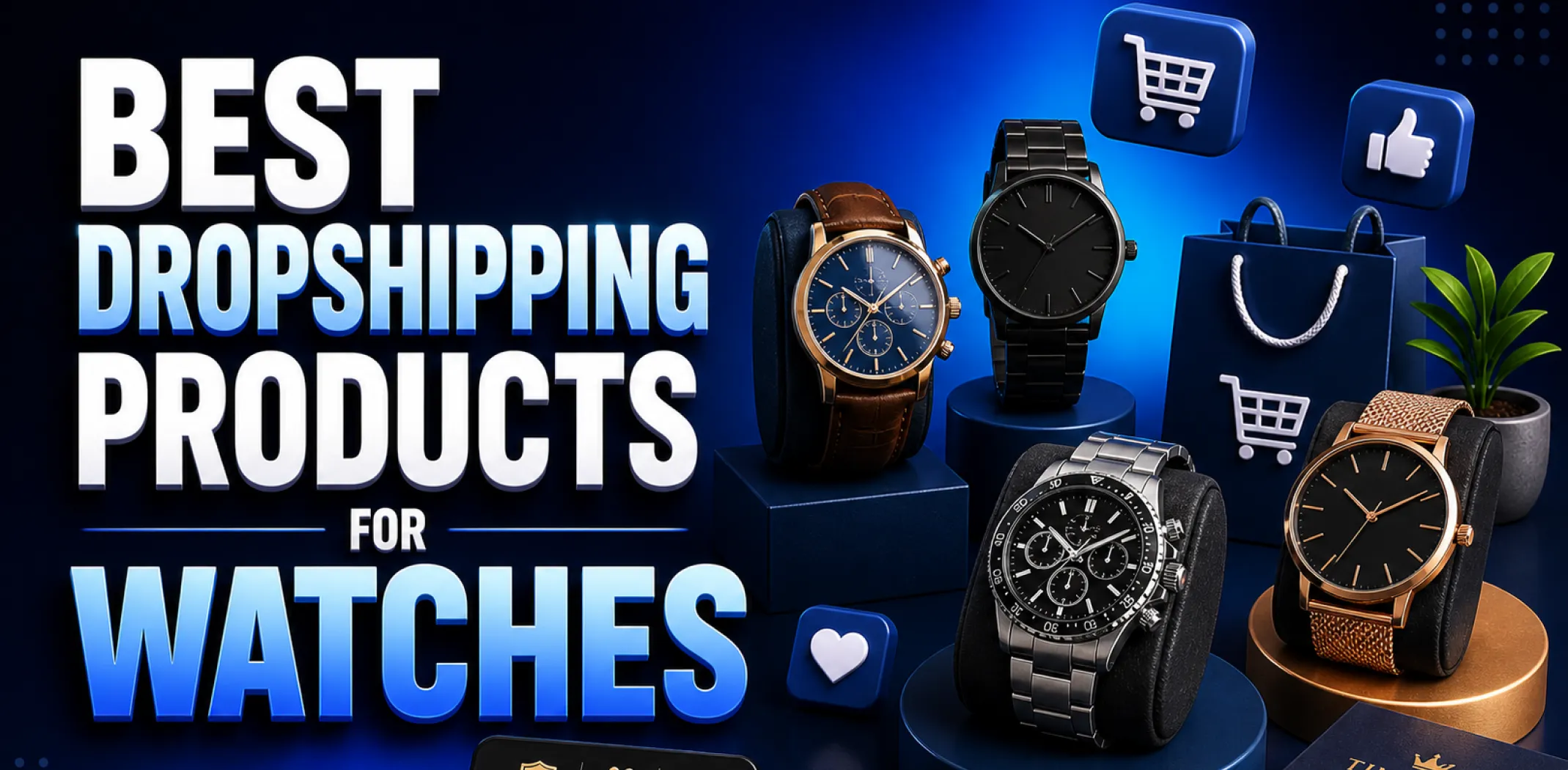 Featured image for an article about the best dropshipping products for watches
