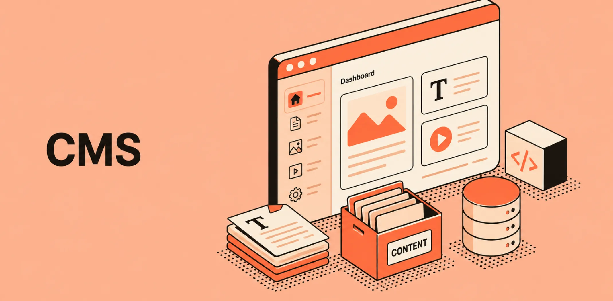 Featured image for an article about CMS