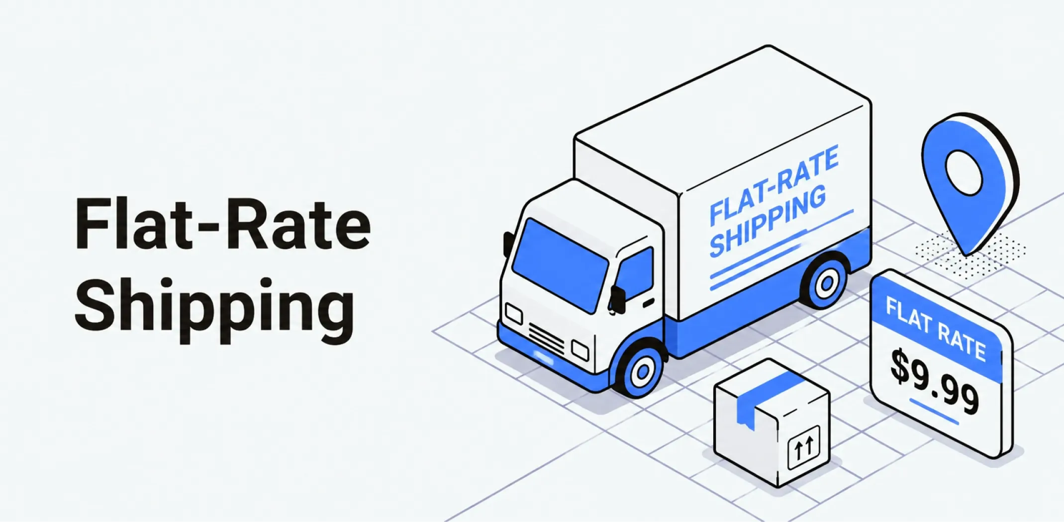 Featured image for an article about flat-rate shipping