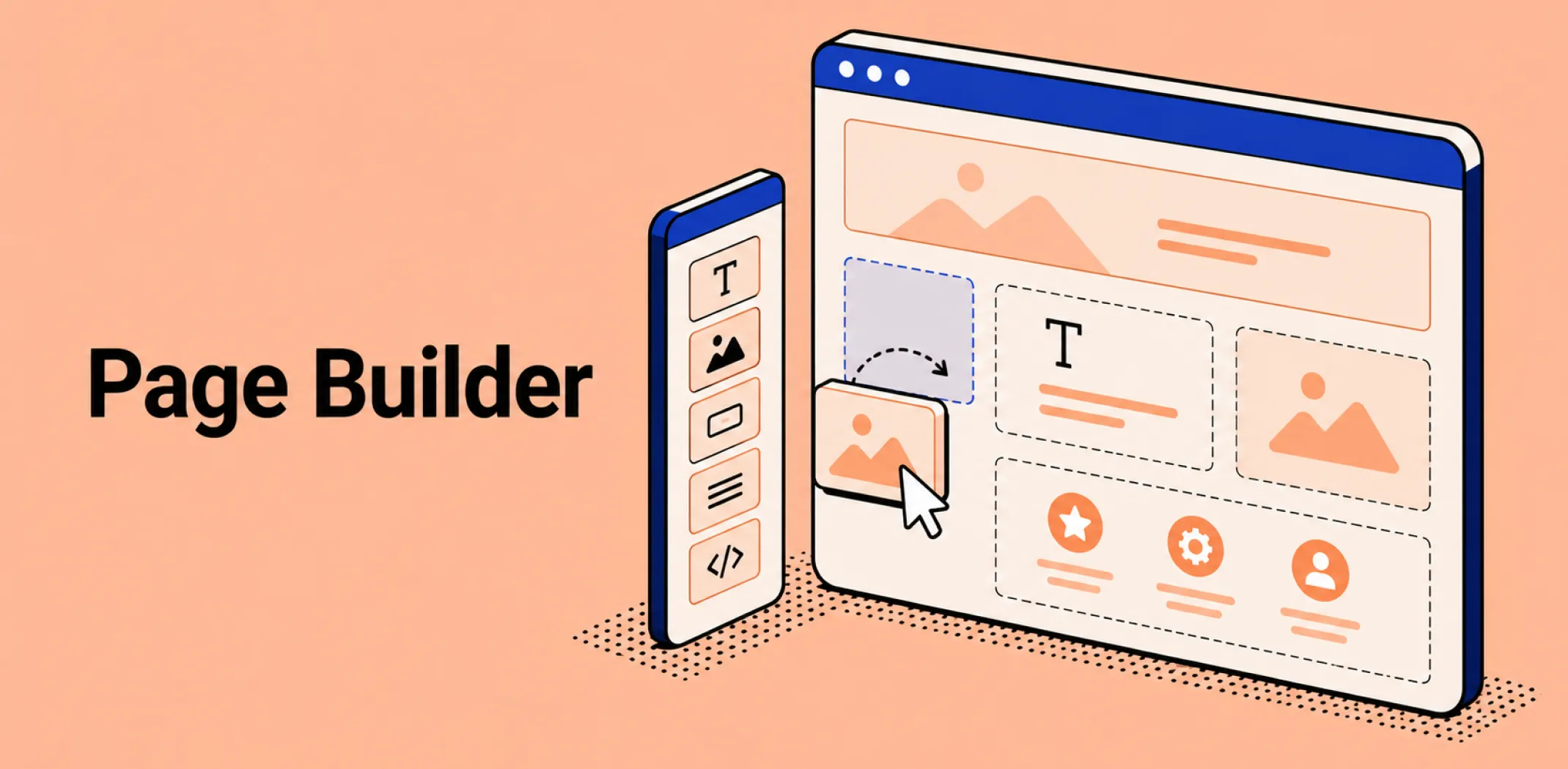 Featured image for an article about a page builder