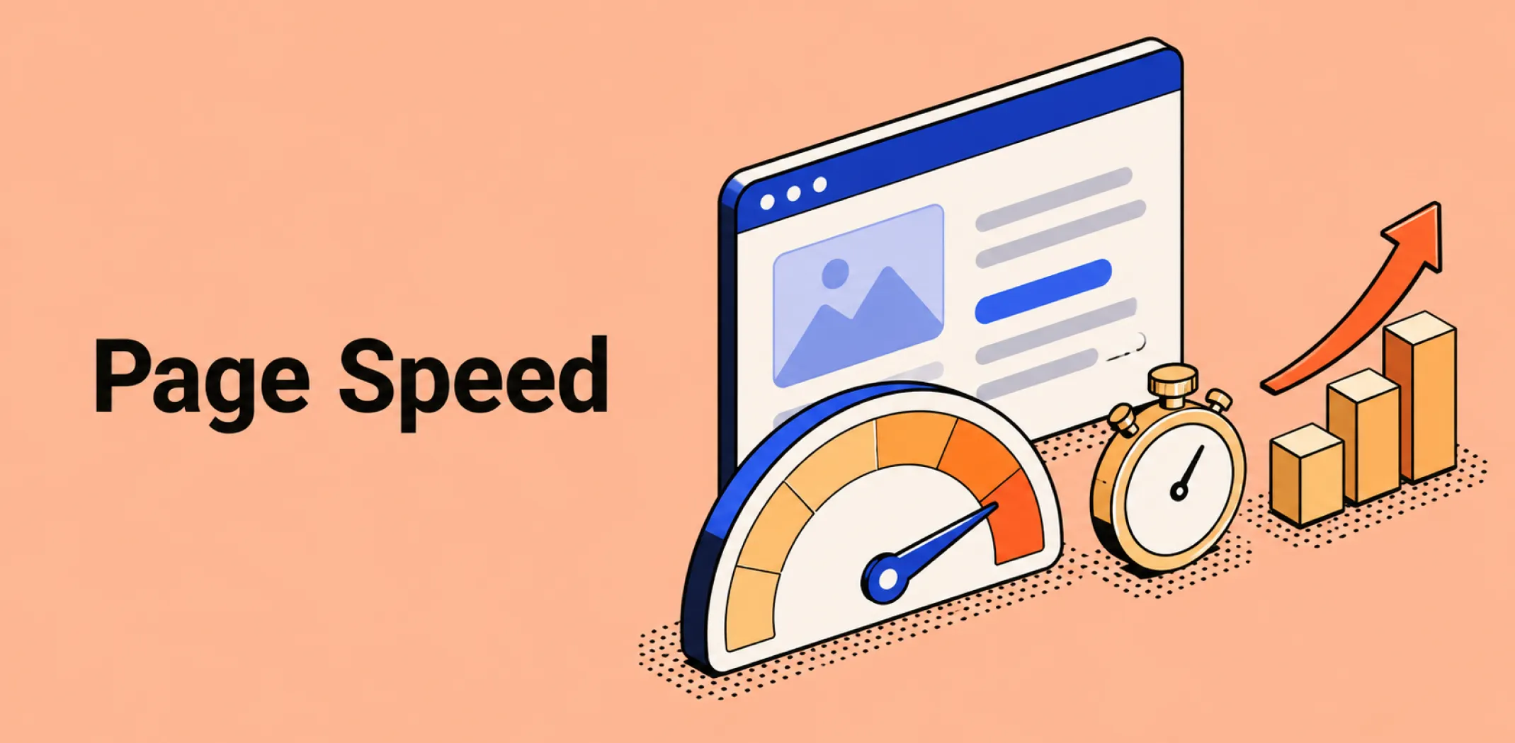 Featured image for an article about page speed