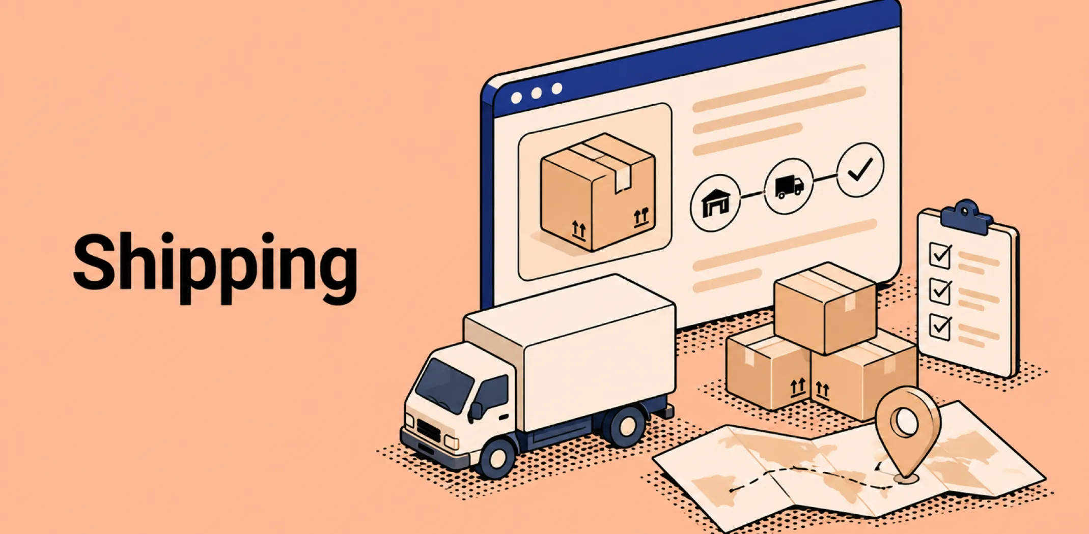 Featured image for an article about shipping