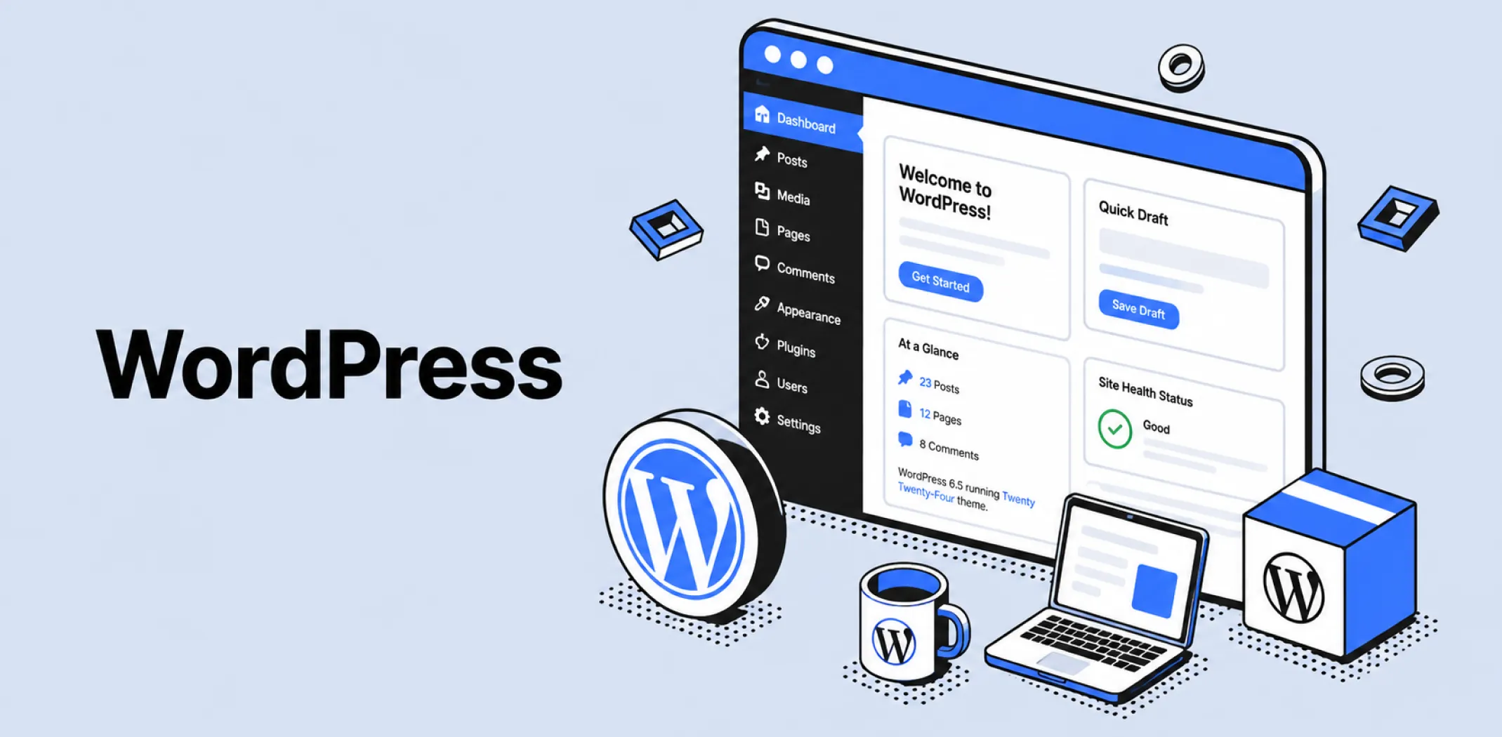 Featured image for an article about WordPress