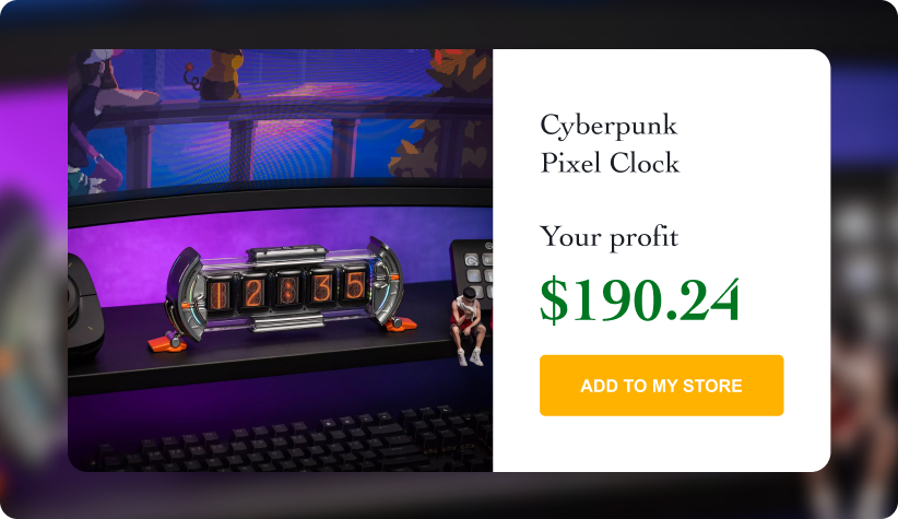 Cyberpunk Pixel Clock