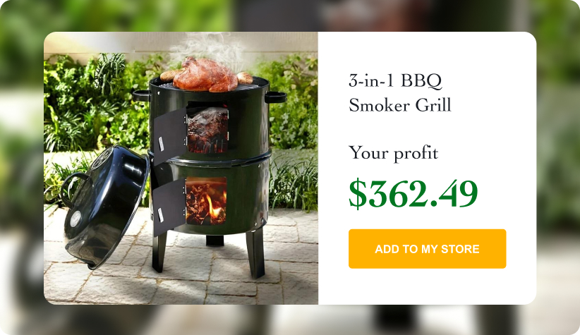 3-in-1 BBQ Smoker Grill