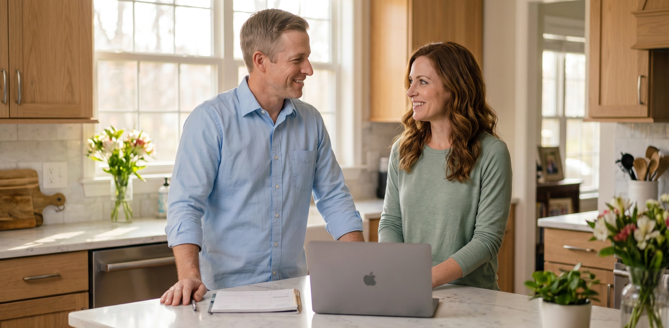 couple stop spending plan together